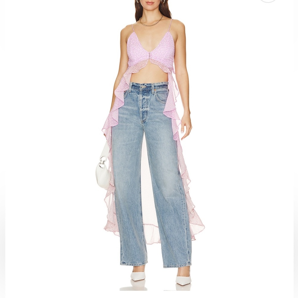 💓 TulaRosa -Collette Maxi Top in Pink Ombre Floral💓